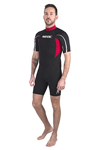 The Seac Relax Short Man, 2.2 mm Neoprene Shorty Suit for Snorkeling, Diving and other Water Activities