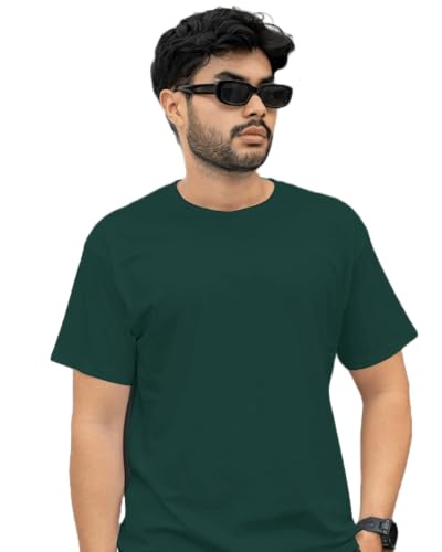 Image of DRIP Men's Solid Cotton Round Neck Half Sleeve T-Shirt