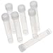 Plastic Test Tubes with Caps 100 PCS Container Plastic Test Tube with Seal Cap Tubes for Storage Item in Party/Laboratory/Craft Project