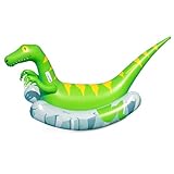 Swimline Original Rocker Raptor Rocking Pool Float Toy | with Easy to Grab Handles and Curved Stabilizing Side Bolsters | for Kids and Adults | for Beach Ocean Pool Lake | Heavy Duty PVC