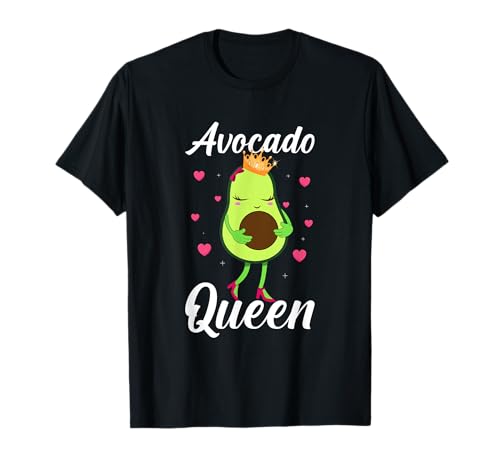Avocado Queen Avocado Lover Funny abacate meninas mulheres t-shirt
