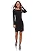 Produktbild oodji Ultra Damen Enges Kleid Basic, Schwarz, DE 32 / EU 34 / XXS
