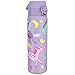 Price comparison product image ION8 Lightweight Steel Water Bottle, 600 ml/20 oz, Non-Insulated, Leak Proof, Easy to Open, Secure Lock, Dishwasher Safe, Flip Cover, Fits Cup Holders, Carry Handle, Metal Water Bottle,Purple Unicorns