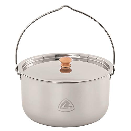 Robens Ottawa 4 L Camping Topf Edelstahl mit Deckel - Camping Kochgeschirr