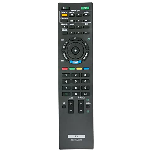 RM-ED022 VINABTY Replaced Remote Fit for Sony LCD TV KDL-26EX301 KDL-32EX401 KDL-32BX400 KDL-40BX400 KDL-22EX302 KDL-46EX402 KDL-40EX402 KDL-40NX500 KDL-26EX302 KDL-32EX302 KDL-32EX402 KDL-32NX500