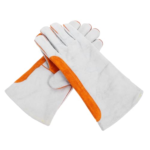 Guantes de soldadura de vaca resistentes al calor LALAFINA para soldering industrial