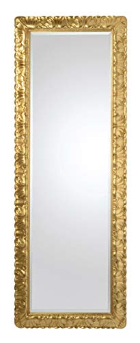 Prestigiosa finitura foglia oro antico, realizzata e posata a mano da esperti artigiani, secondo la tradizione artistica toscana