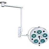 ShaiVrissian Lámpara Techo para Quirófano 25w,Lámpara Sin Sombras,Iluminación Multiángulo,Rotación 360°,Ideal para Cirugía Estética,Clínicas Dentales,Ent Y Veterinaria