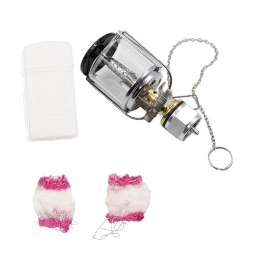 Linterna de gas ligera con funda protectora de alta resistencia exterior