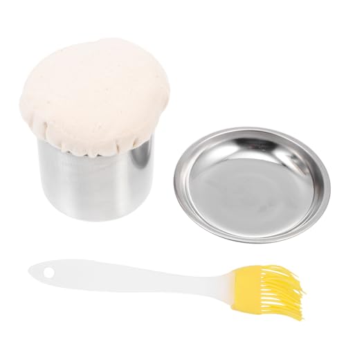 GALPADA 1set Pancake Applicator with Basting Brush and Tray for Even Oil Distribution Kitchen Tool for Pancake Making and Barbecuing