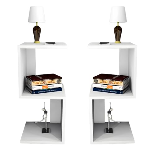 Mesa De Cabeceira Nicho De Canto Mesinha Quarto Branco - Brovália