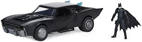 DC Comics, Batman Batmobile with 4” Batman Figure, Lights and Sounds, The Batman Movie Collectible, Kids Toys for Boys and Girls Ages 4 and up