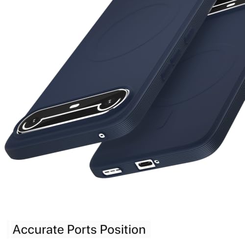 Image of Pikkme Back Cover for Tecno Pova Slim 5G Soft Matte Silicone Mag-Safe Design (Mag-Safe Not Support) Camera Protection | Slim Fit Bumper Cover (Blue)