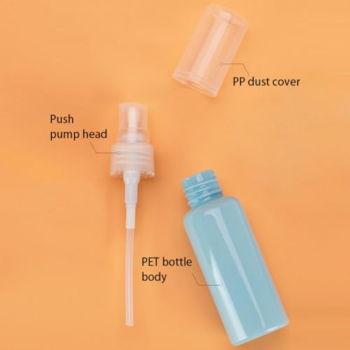 3 Stück Tragbare Nachfüllbare Reise Flaschen 10ml 20ml 30ml Kunststoff Lotion Pumpflasche Lotionsspender Leere Luftreiseflaschen,Kosmetik, Gesichtscreme, Lotion, Emulsion, Probenverpackung, Behälter