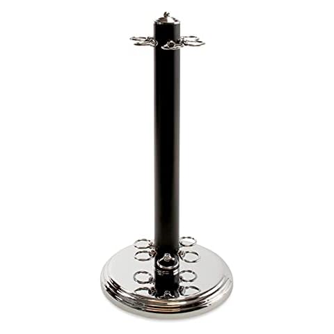 Funky Chalk Freestanding BLACK and Chrome Metal Pool and Snooker Cue Rack Cover