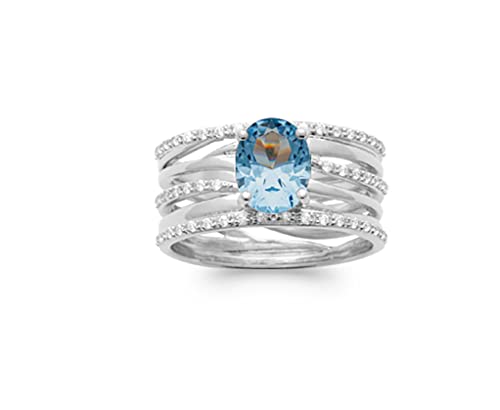 Bague Argent 925 multi rangs Tata Gisèle avec sachet velours le cadeau parfait