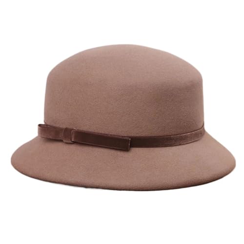 Chapeau melon femme laine tweed souple et pliable anti froid