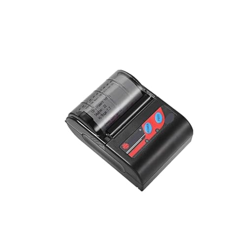 NGTFDCP Máquina codificadora de Fechas, Impresora De Inyección Tinta Portátil, Sin, 58mm, Inalámbrica, Bluetooth, Mini Papel Nota, Recibo Térmico,para código de Barras de Fecha y número de Lote