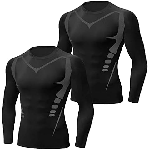 Terecey Men's Compression Long Sleeve Top Cover