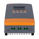 45A 100V MPPT ソーラー充電コントローラー 最大入力電力 1080W 12V 24V ソーラーコントローラー/レギュレータパラメータ調整可能 LCDディスプレイUSBポート付き 密閉、LiFePO4、ゲル、フラッディング、Liで動作