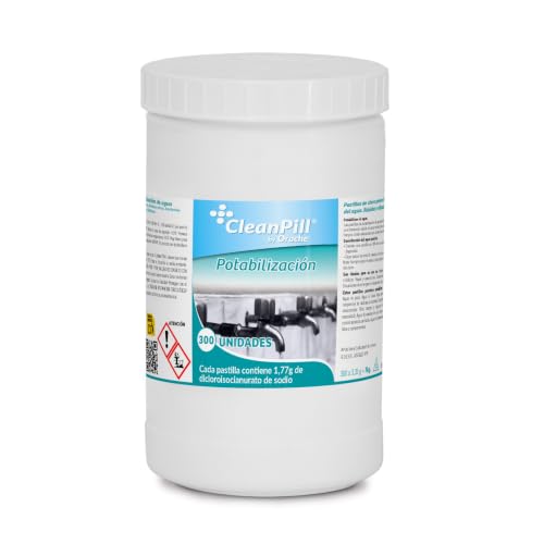 Water Treatment Tablets - CLEANPILL By Orache - 300 Tablets - Drinking Water Treatment and Disinfection (PT5)