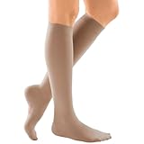 mediven Comfort for Women, 20-30 mmHg – Closed Toe Leg Circulation, Knee High Compression Stockings for Women, Semi-Transparent Leg Support Compression Hosiery , IV, Natural