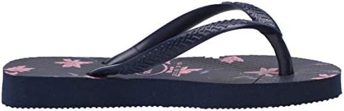 Havaianas Kid's Slim Floral Flip Flop Sandal, Navy Blue, 2 M US Little Kid | Image 5