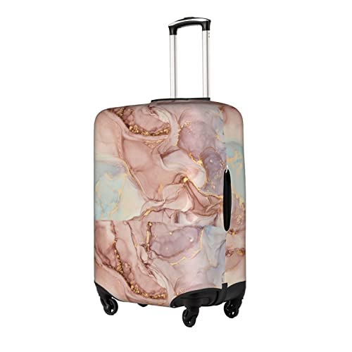 Pink Gold Marble Luggage Cover Elastic Washable Stretch Suitcase Protector Anti-Scratch Travel Suitcase Cover For Kid And Adult Xl (29-32 Inch Suitcase) #TOP1
