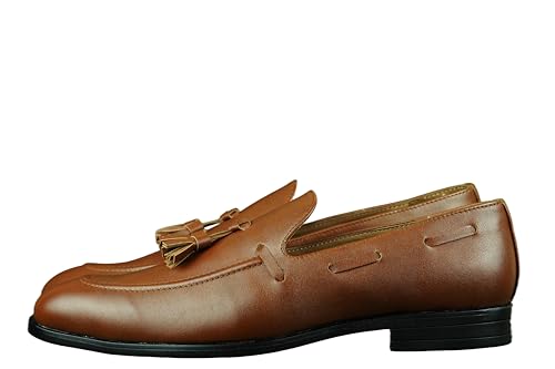 Image of Tassel Loafers for Men Casual | Synthetic Leather with TPR Sole | Stylish Loafer Shoes with Soft Cushioned Insole | Perfect for Office, Party, Wedding | Slip-on Men's Formal Shoe
