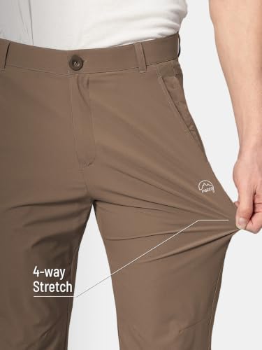 Image of Reccy Men's Trekking Hiking Camping Regular Fit Nomadic Lite Pants - Ultralight, Water Resistant, Highly Breathable, UPF 40 Sun Protection