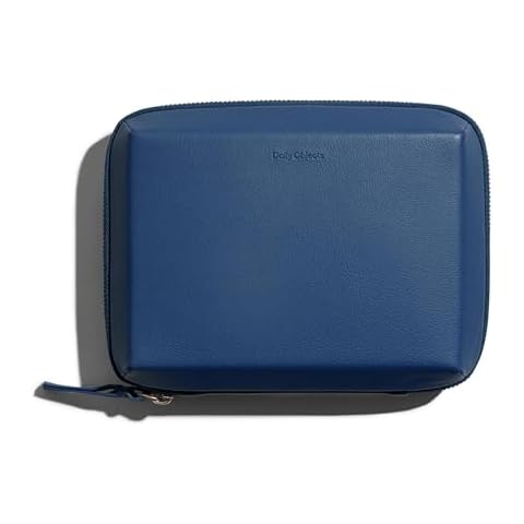 DailyObjects Large Travel Digital Electronic Accessories Storage Bag | Portable Gadget Organizer Case | Tech Kit Pouch for Cables, Drive, Charger, Adapters, Power Bank | Charger Wire Organiser - Blue Cover