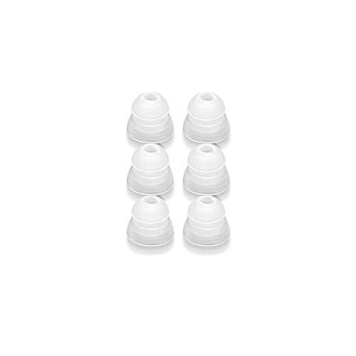 RHA Replacement Double Flange Silicone Tips for Earphones - 3 Pairs (Large)