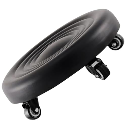 Tabouret à roulettes avec capacité de charge élevée en cuir PU durable