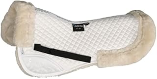 ARMA Suede Saddle Pad (White, 17-18