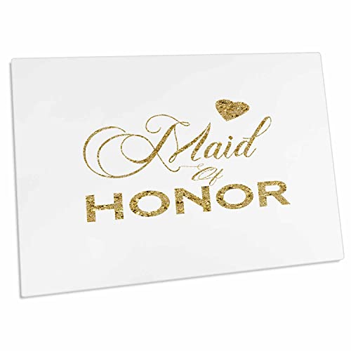 3dRose Maid of Honor en pad escritorio digital oro falso