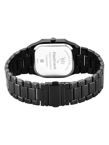 Image of Fastrack Vyb Pioneer with Quartz Analog Black Dial Black Alloy Strap Watch for Men - FV30048KM02W
