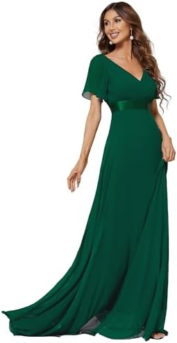women's a line dresses with sleeves Ever-Pretty HE09890GR10, Green, 8US, Fall Sleeve 09890 : Buy Online at Best Price in KSA winter dress outfit while gathered detailing at Zendaya dress back: best Size:US6/UK10/EU38