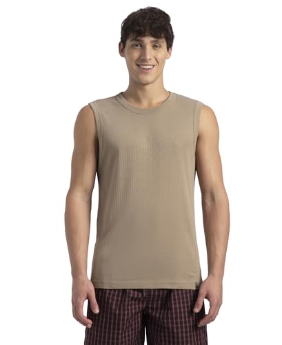 Image of Jockey 9930 Men Super Combed Cotton Rib Solid Round Neck Muscle Vest Regular Fit