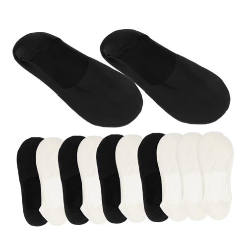 TOPPERFUN 6 pares Calcetines Invisibles Hombre Transpirables y Corte Antisudor para Verano Cómodos y Discretos para Zapatos Casuales