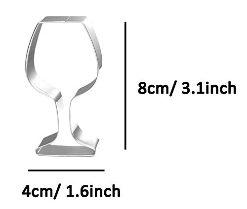 Wjsyshop Mini Goblet Wine Glass Cookie Cutter #TOP1