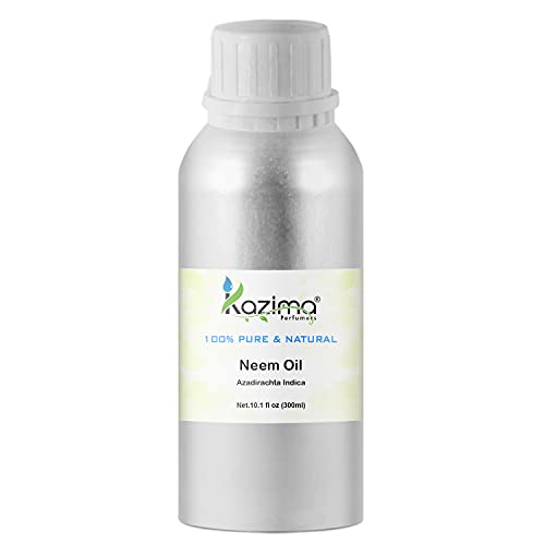Image of Neem Carrier Oil - 100% Pure Natural Oil & Undiluted Cold Pressed Refined Cosmetic Grade For Aromatherapy, Skin Treatment, Hair Care, Face (300ML)