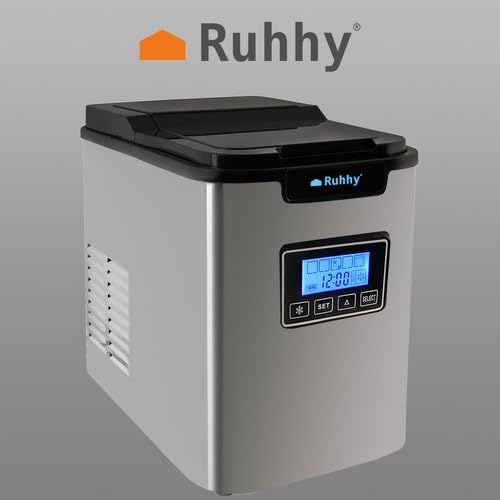 Machine À Glaçons Ruhhy K5536 12kgjour Acier Inoxydable Et Affichage Lcd - vue 3