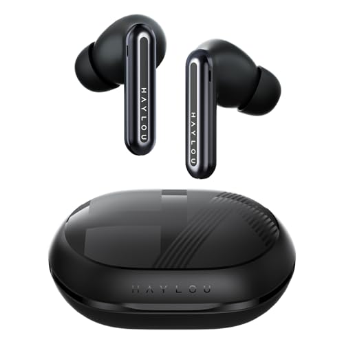 HAYLOU Mori Pro - Auriculares inalámbricos Bluetooth 5.4 con cancelación Activa de Ruido, 6 mics para Llamadas claras, 35 Horas de duración de la batería, Modo de Juego de Baja latencia y Ecualizador