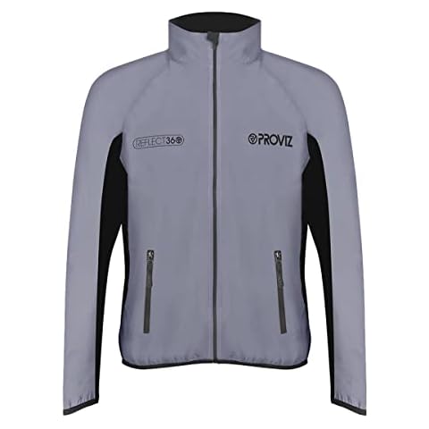 Proviz Reflect360 Running Jacket Reflective Grey Large Unisex Cover