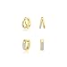 Gold Ear Cuffs for Women No Tarnish - Dainty Cartilage Earrings Trendy 14K Gold Plated Double Huggie Hoop CZ Earring Set for Women Fashion Jewelry Gift