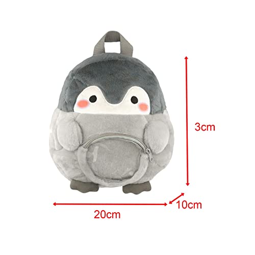 Saco de pelúcia macio pinguim mochila Y2K Daypack leve mochila animal dos desenhos animados de brinq