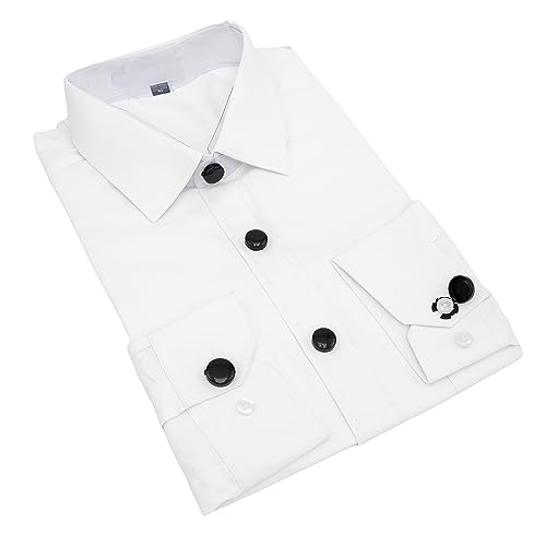 Image of Mens Button Covers Tuxedo Shirt Cufflinks Alternative | Fake cufflinks and alternative fashion jewelry accessories for mens formal business dress shirts suits and groomsmen