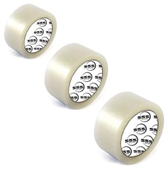 SSS TAPES Self Adhesive Transparent Tape 100 Meters in Length - 48mm / 2