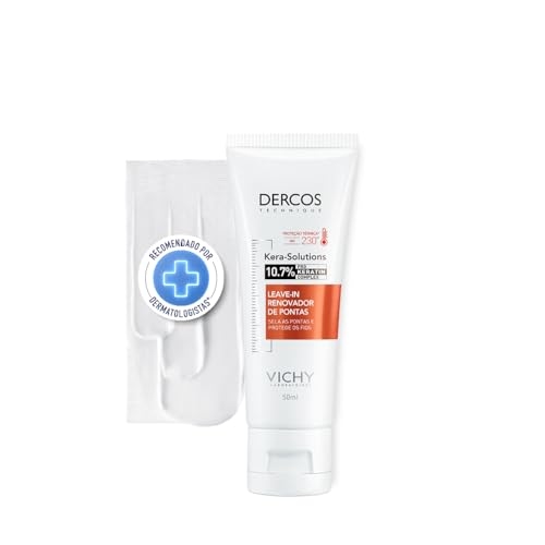 Vichy Dercos Kera Solutions, Leave-in Tratamento Renovador de Pontas para Cabelos Danifica...