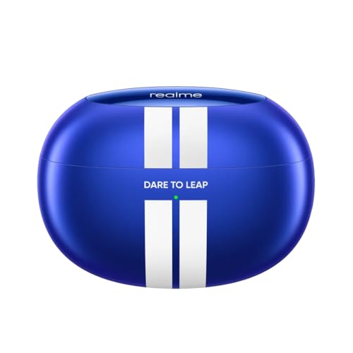 Image of realme Buds Air 3 Wireless Earbuds, Active Noise Cancellation, 10mm Dynamic Bass Boost Driver, Up to 30 Hours Playtime, IPX5 Water Resistance - (Lemans Blue)